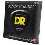 DR Strings BKB-45 BLACK BEAUTIES™ - BLACK Coloured Bass Strings: Medium 45-105