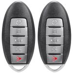 TA-VIGOR Remote Car Key Fob 433Mhz Compatible with Nissan Altima Maxima 2013 2014 2015, 47 Chip Keyless Entry Key Fob Replacement KR5S180144014 5 Button