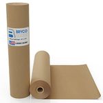 Bryco Goods Jumbo Kraft Paper Roll - 18" x 2100" - Craft Paper for Packing - Made in USA - Suitable for Postal - Shipping - Parcel - Wall Art - Bulletin Boards - Floor Covering - Table Runner