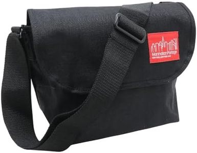 Manhattan Portage MP1605JR Casual Messenger Bag, JR Messenger Bag, Black, Black