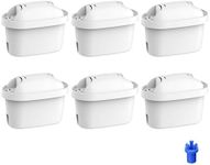 Waterdrop Water Filter Cartridges, Replacement for Brita® Maxtra+® Plus, Maxtra Pro® All-in-1, Compatible with Brita® Marella® Jug, Brita® Kettle, Reduce PFAS, PFOA/PFOS, TÜV SÜD, NSF Certified (6)