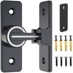 Barn Door Lock Hardware, 90 Degree Heavy Duty Gate Latches Flip Latch Safety Door Bolt Latch Lock, Barn Sliding Door Latch Lock Suitable for Garden, Bathroom, Outdoor, Garage, Window