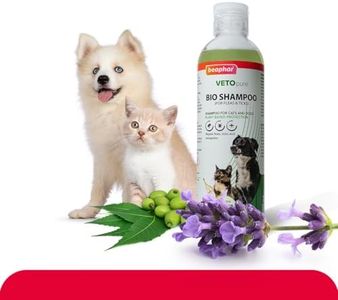 Beaphar Veto Pure BIO Shampoo for Dogs and Cats | Ticks, Fleas and Biting Lice Remover Shampoo with Margosa & Lavandin - 250 ML