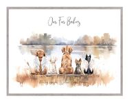 Pet Portrait Watercolour Art, Personalised Gifts from the Dog, Dog Memorial Gifts, Custom Print, Cat Loss, Dog Mum, Dog Dad, Pet Owners Gift, Birthday, Mothers Day, Fathers Day UNFRAMED Print