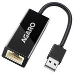 AGARO Ethernet Adapter USB 2.0 to 10/100MHz Network RJ45 LAN Wired Adapter, Plug & Play, Compatible with Nintendo Switch MacBook Chrome book Windows Mac OS Surface Linux Black