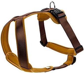Hunter Harnais en Nylon Rembourré en Néoprène Souple pour Chien,Marron/caramel, 45-57, S