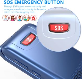 Senior Flip Phone – Large Buttons, Blue