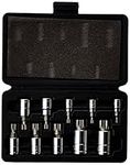 ATD Tools 13782 10-Piece Triple Square Spline Bit Socket Set