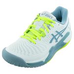 ASICS Women's Gel-Resolution 9 Tennis Shoe, Soothing Sea/Gris Blue, 11 Wide