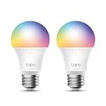 TP-Link Tapo Smart Light Bulbs, 1100 Lumens (75W Equivalent), Matter-Certified, 16M Colors WiFi Light Bulb, Dimmable, CRI>90, Voice Control w/Siri, Alexa & Google Assistant, A19 E26, Tapo L535E