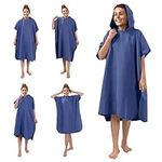 JEMIDI Microfibre Changing Robe - Fast Drying & Lightweight Swim Towel for Adults - Hooded Towelling Poncho Adult Women - Perfect for Beach, Swimming, Surf, & Travel - W/Mesh Bag