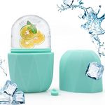 SONGQEE Ice Roller for Face and Eye, Facial Skin Care Tools for Puffiness Migraine Relief and Minor Injury, Reusable Rolling Tool for Facial Beauty, Skin Care Gifts for Women (Green)