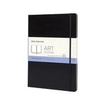 Moleskine Art Collection Watercolor Notebook, Drawing Book with Hard Cover and Elastic Closure, Paper Suitable for Watercolors and Watercolor Pencils, Black Color, Size Large 29.7 x 21 cm, 96 Pages