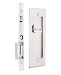 Emtek Modern Rectangular Privacy Pocket Door Mortise Lock (Satin Nickel)