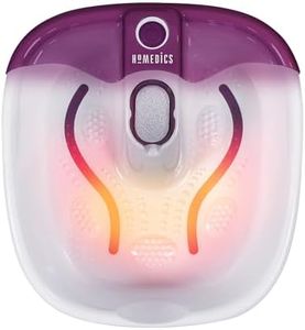 HoMedics Bubblemate Foot Spa and Massager with Keep Warm Function, Soothing Soak Massage Nodes, Bubble Turbo Strip, Pedicure Pumice Stone