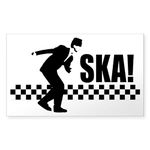 CafePress Ska On! Sticker Rectangle Bumper Sticker Car Decal