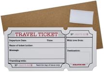 DIY White Travel Ticket Holiday Sur