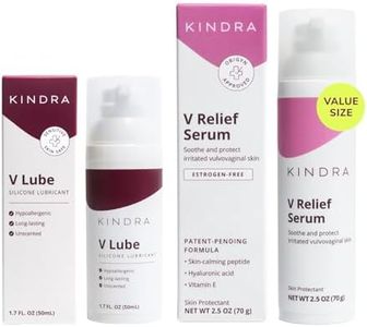 V Serum XL & V Lube Bundle from Kindra - Silicone Base Long-Lasting Lubrication, ph-Balanced & Doctor Recommended - For Vaginal Dryness, Discomfort, Sensitive Skin