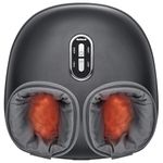 Nekteck Shiatsu Foot Massager Machine with Soothing Heat, Deep Kneading with air Compression, Improve Blood Circulation and Foot Wellness, Relax for Home or Office Use (Gray)