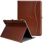 IPad Pro 12.9 Inch 2017 / 2015 Case, Ztotop Premium Leather Slim Folding Stand Folio Cover for New Apple Tablet with Auto Wake / Sleep and Document Card Slots, Multiple Viewing Angles,Brown