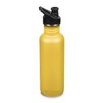 KLEAN KANTEEN Old Gold Sport Cap with Classic Water Bottle 27oz, 1 EA