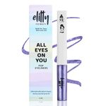 Elitty Lucid Dreaming | Purple Coloured Intense Waterproof Liquid Eyeliner (Metallic Finished) | Lasts Upto 12hrs | Smudge Proof, Witch Hazel Infused, Quick Drying - 4ml