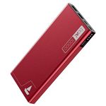 boAt Energyshroom PB300 Powerbank with 10000mAh Battery, 22.5w Fast Charging, 12-Layer Smart IC Protection, LED Indicators and Aluminum Alloy Casing(Martian Red)