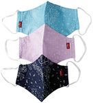 Levi's Unisex 1 Pack Reusable Face Cover Bandana, Blue/Purple/Topaz, Large