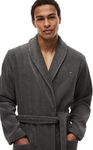 Tommy Hilfiger Men’s Cotton Bathrobe, Green (Magnet), M