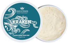 Henri et Victoria Traditional Shaving Soap For Men | Kraken Fragrance | Smooth Shave, Lathers Up Nicely, Long-Lasting Scent | Canadian Made by Skilled Artisan 114 g (4 oz)