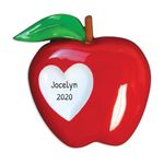 Personalized Red Fruit Teacher Appreciation Ornament 2023 - Gifts for Teacher Appreciation Gifts Thank You Gifts Teacher Christmas Ornament for Christmas Tree Decorations - Free Customization