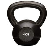 RV Powder Coated Solid Cast Iron Kettlebell Weights (Weight 4KG)