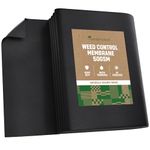 GardenGloss® 20m2 Weed Control Membrane (50gsm) - Water Permeable and Tearproof Weed Barrier Fabric - Weed Control Fabric with High UV-Stabilisation (10m x 2m, folded)