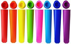 Mirenlife Silicone Ice Pop Molds,Popsicle Maker Molds,8 Vibrant Colors,Set of 8