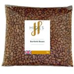 Hides Fine Foods - Borlotti Beans 1kg - GMO Free - Suitable for Vegetarians - Cooking - Soups - Cassoulet - Stews - Salads - Supports Digestive Health