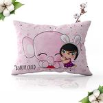 Novo Baby Fiber Baby Pillow with Super Soft Fabric|1 Month to 5 Year Kids,Baby Pillows | Infant Pillow for Sleep,Bed Set,Head Shaping,Neck Support (12 X 18 Inches) (Lady Elephant)