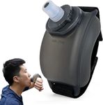 Pious Running Wrist Water Bottle | Handsfree Squeezable Leak Proof Silicone Water Bottle | Running, Cycling, Gym Workout, Hiking, Climbing And Outdoor Sports Activity - 200ml (Black)