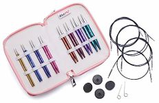 KNITPRO KnitPro Zing Knitting Needle, Circular, Interchangeable, Special 10cm Short Tip, Deluxe Set