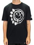 Blink 182 T Shirt Bones Smiley Band Logo Official Mens Black XXL