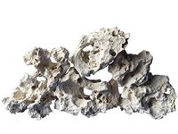 Aquarium Rock Fish Tank Stones Limestone Ideal for Malawi Cichlid - Improves Water Parameters (5kg, White Limestone)