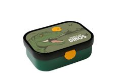 Mepal - Lunch Box Campus - Bento Lunch Box For Children - Lunch Box With Bento Compartment & Fork - Lunch Box With Clip Closure - BPA-free & Dishwasher Safe - 750 ml - Dino