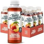 Harry Brompton's London Ice Tea. Made with Real Black Tea and Peach Juice. 70 Calories, No Artificial Sweeteners, Antioxidant-Rich and High in Vitamin C. 500ml (Pack of 12) by KB