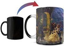 Morphing Mugs Disney - Beauty and The Beast - Dancing in The Moonlight - Thomas Kinkade - One 11 oz Color Changing Heat Sensitive Ceramic Mug – Image Revealed When HOT Liquid is Added!