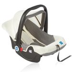 Mee Mee Baby Carry Cot 3 in 1 Infant Car Seat | Adjustable Head Support with Canopy for UV Protection | 3 Point Safety Harness for Babies of 0-3 Years, Weight Capacity Upto 13 Kgs (Light Grey)