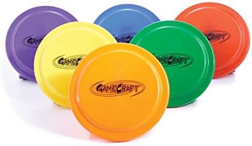 Gamecraft 9" Plastic Flying Discs (Set of 6), Multi