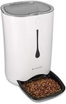 Navaris Automatic Pet Feeder with Timer - Auto Timed Dry Dog or Cat Food Dispenser - Programmable 4 Meal Feeder up to 6 Litres for Dogs and Cats