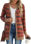 GRECERELLE Womens Cardigan Long Sle