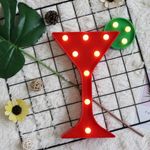 GUOCHENG Cocktil Shaped Home Bar LED Decorative Light Wine Cocktail Bar Pub Club Window Display Led Marquee Light Sign,Home Restaurant Shop Disco Wall Decor, Children Kids Gift