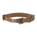 Carhartt Nylon Duck Dog Collar Carhartt Brown/Dark Brown Large, Carhartt Brown/Dark Brown, Large