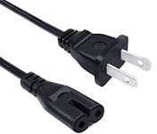 8ft AC Printer Power Cord Replacement for HP OfficeJet Pro 8025 5212 6978 3830 5255 9015 4650 9025 8710 8720 6968 8610 Photosmart 5510 5520 6510 Printer 2 prong AC Power Cord Cable